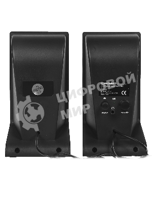 Колонки Crown CMS-601 чёрный, 2.0, 6 Вт, AUX