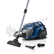 Пылесос Bosch BGS412000 синий/черный, 2000 Вт, уборка сухая, пылесборник контейнер 2.4 л