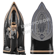 Утюг электрический Endever Delta-226, черный/бежевый, Мощность 2400 Вт, Подача пара до 45 г/мин, Паровой удар 160 г/мин, 8 шт/уп