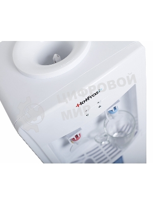 Кулер для воды Hotfrost V118E, верхняя загрузка, нагрев 90 °С, охлаждение 15 °С, белый