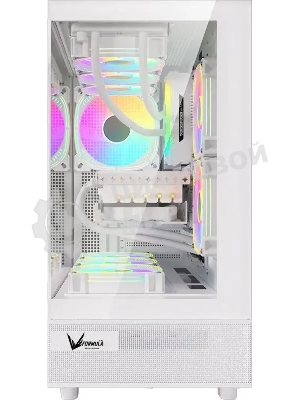 Компьютерный корпус Aerocool/Formula Crystal Z8 белый без БП ATX 9x120мм 7x140мм 1xUSB 2.0 1xUSB 3.0 1xUSB3.1 audio bott PSU