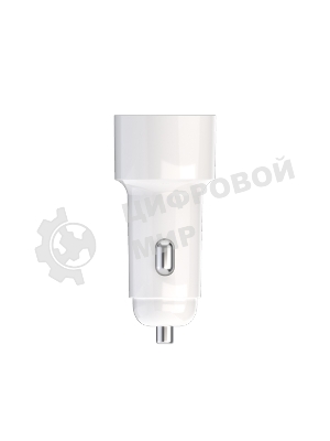 Автомобильное зарядное устройство Maxvi CCM-PS242 Plus T 2хUSB 2.4А + кабель Type-C 1м, белый