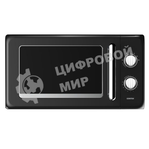 Микроволновая печь Centek CT-1553 черный, 20 л, 800 Вт, переключатели - поворотный механизм