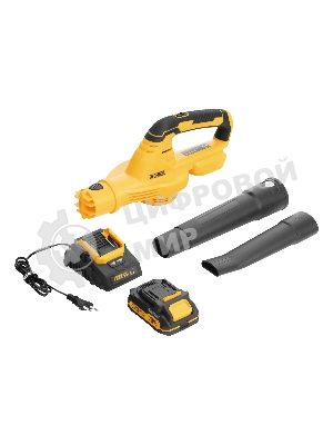 Воздуходувка аккумуляторная Denzel AB-500, 60 м/с, 500 м3/ч, Li-Ion, 20 В