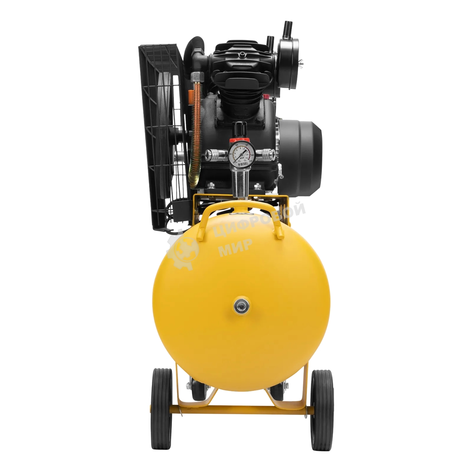 Компрессор воздушный Denzel BCV2300/100 рем. привод, 2,3 кВт, 100 л, 440 л/мин