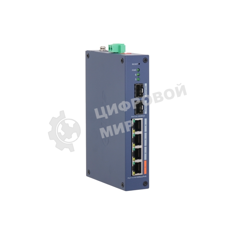 Коммутатор Dahua DH-CHS4206-4ET-60, 2×1 Гбит/с, управляемый