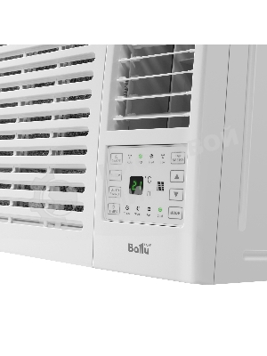 Кондиционер оконный Ballu BWC-07 AC 7000 BTU, 20 м², 49 дБ, охлаждение, осушение, белый