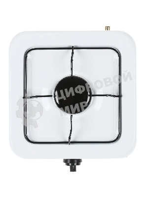 Плита настольная газовая Centek CT-1520 белый, 1.7 кВт, газ, конфорки - 1, эмаль, поворотные переключатели