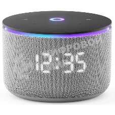 Умная колонка Яндекс Станция Мини 3 Про с Алисой, Zigbee, серый, YNDX-00059GRY