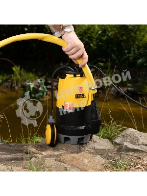 Дренажный насос Denzel DP-600S для чистой и грязной воды, 600 Вт, напор 7 м, 13000 л/ч