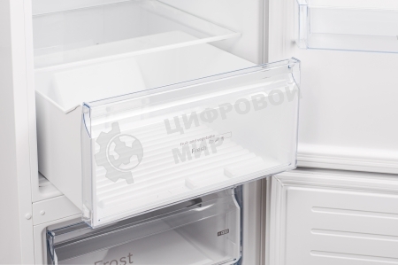 Холодильник Weissgauff CBN2WB1W2 INVERTER белый двухкамерный 280/108л морозилка снизу, No Frost