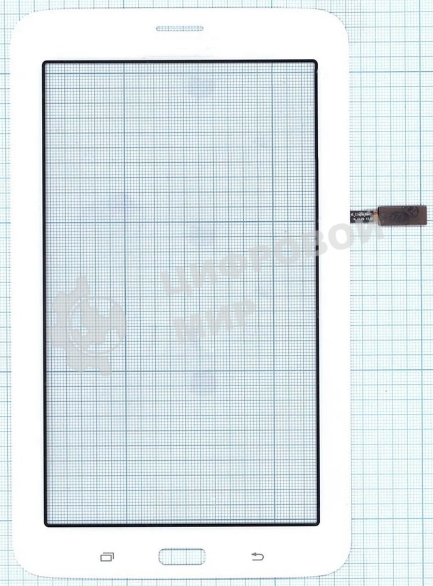 Сенсорное стекло (тачскрин) для Samsung Galaxy Tab 3 Lite 7.0 SM-T114, белое