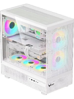 Компьютерный корпус Aerocool/Formula Crystal Z8 белый без БП ATX 9x120мм 7x140мм 1xUSB 2.0 1xUSB 3.0 1xUSB3.1 audio bott PSU