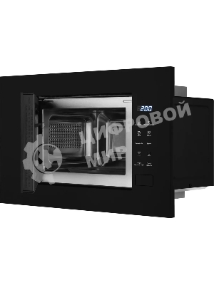 Микроволновая печь встраиваемая Weissgauff HMT-206 Compact Grill черный, 20 л, 700 Вт, переключатели - сенсор