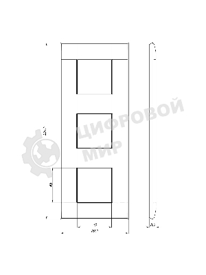 Рамка DKC Avanti 4402906 3 поста (6 мод.) 