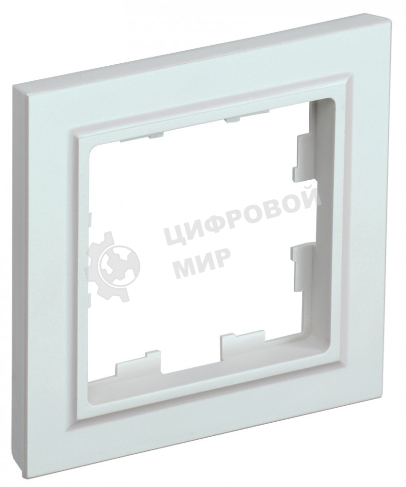 Рамка 1-местная IEK BRITE РУ-1-БрЖ жемчуг