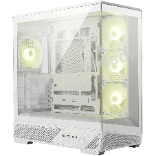 Компьютерный корпус MSI MAG PANO 130R PZ White 2xUSB 3.2 Gen 1, 1xUSB 3.2 Gen2 Type-C, 3x120мм ARGB Reverse Blade Fan, 1x120мм ARGB Fan, 1 to 3 Fan PWM Splitter, Tempered Glass Window