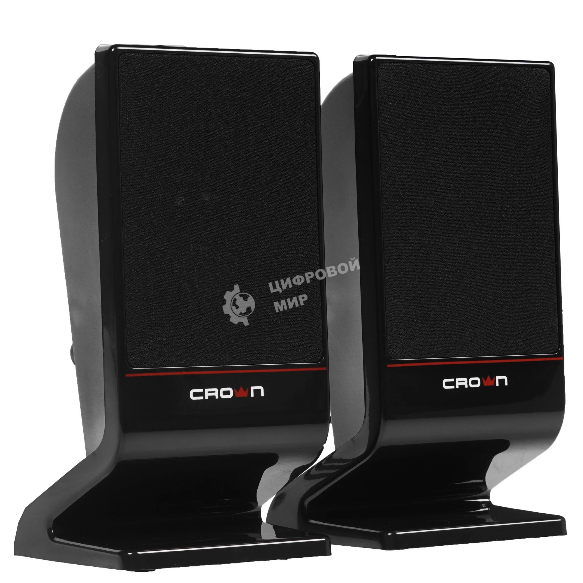 Колонки Crown CMS-601 чёрный, 2.0, 6 Вт, AUX
