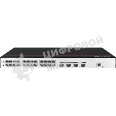 Коммутатор Huawei S5735-L24T4S-A-V2, 24×1 Гбит/с + 4×1 Гбит/с SFP, управляемый
