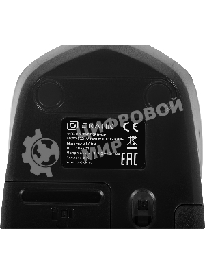 Мышь беспроводная Oklick 488MW серый/черный, 1600 dpi, радиоканал, USB, кнопки - 4