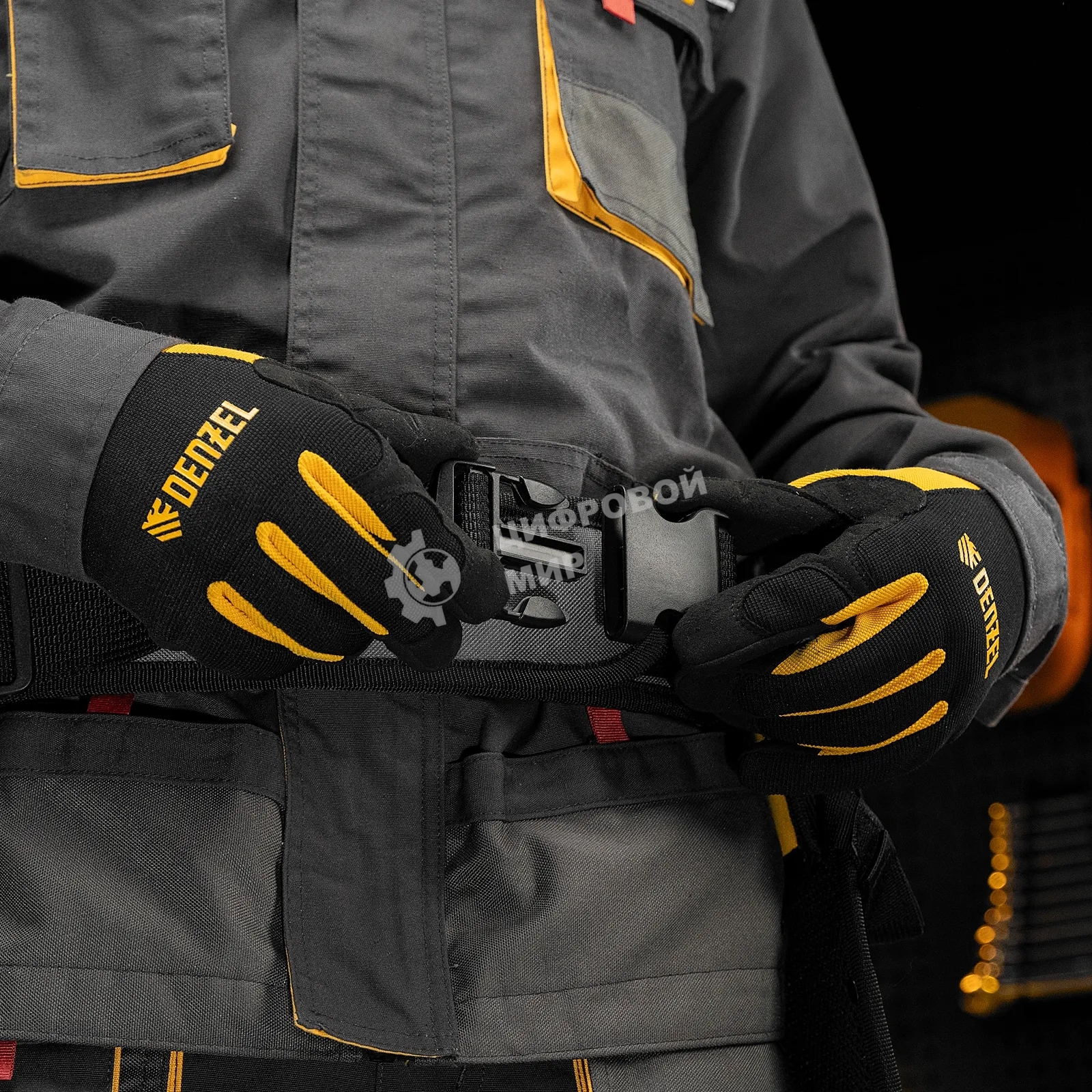 Пояс монтажника Denzel сумки поясные, кобура для шуруповерта