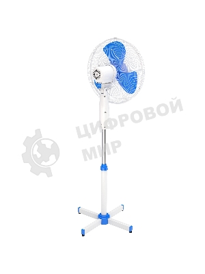 Вентилятор напольный Maxvi FS1645 white-blue