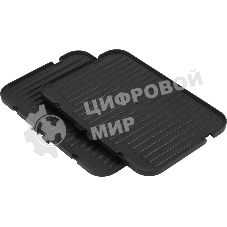 Гриль электрический Hyundai HYG-5020 2000Вт серебристый/черный