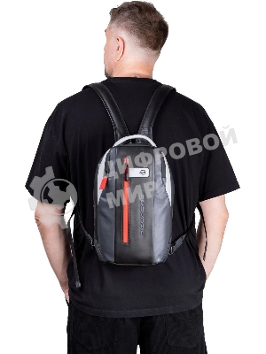 Рюкзак Piquadro Urban CA6801UB00/GRN серый/черный кожа
