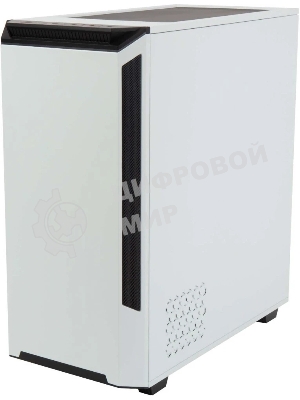 Компьютерный корпус Hiper PW81 белый без БП ATX 3x120мм 2xUSB2.0 2xUSB3.0 audio bott PSU