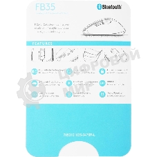 Мышь беспроводная A4Tech Fstyler FB35 белый/серый, 2000 dpi, радиоканал, Bluetooth, USB, кнопки - 6