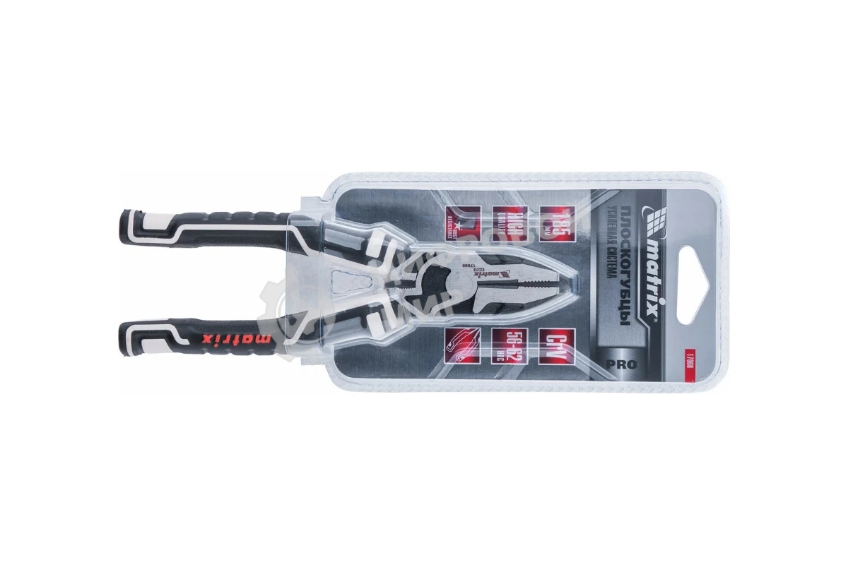 Плоскогубцы комбинированные Matrix 185 мм, усиленная система, PRO