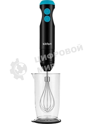 Блендер погружной Kitfort КТ-3041-3 350Вт черный/бирюзовый