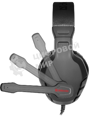 Гарнитура Defender Cujo чёрный/красный, проводная