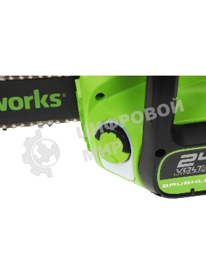 Цепная пила аккумуляторная Greenworks GD24CS30, 24V, 30 см, бесщеточная, без АКБ и ЗУ [2007007]