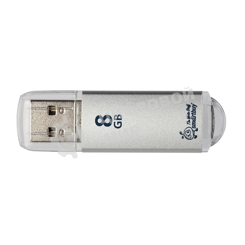 Флешка USB Smartbuy 8 Gb USB <USB 2.0> Smartbuy V-Cut серебристый(SB8 GbVC-S)