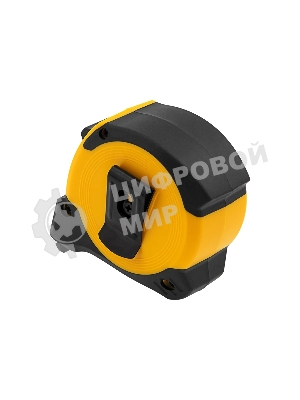 Рулетка Denzel 5м х 25мм, двухкомп. корпус, магнитный обрезиненный зацеп