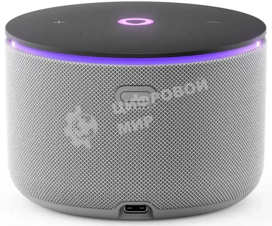 Умная колонка Яндекс Станция Мини 3 Про с Алисой, Zigbee, серый, YNDX-00059GRY
