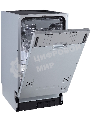 Встраиваемая посудомоечная машина Zigmund & Shtain DW 306.4, серый, 44.8 см, 10 компл., 49 дБ, класс A+++