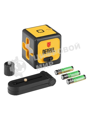 Лазерный уровень Denzel DQB, 30 м, зеленый луч, батарейки, сумка