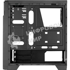 Компьютерный корпус Aerocool/Formula Ore Saturn FRGb-G-BK-v1 (2xUSB, 2xAudio, 0.5 мм,3x120 мм FAN, прозрачная стенка-закаленное стекло, ATX,