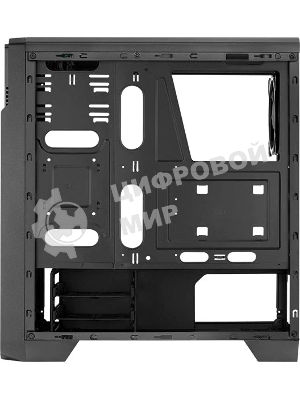 Компьютерный корпус Aerocool/Formula Ore Saturn FRGb-G-BK-v1 (2xUSB, 2xAudio, 0.5 мм,3x120 мм FAN, прозрачная стенка-закаленное стекло, ATX,