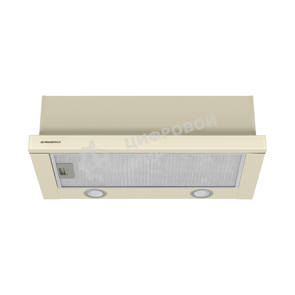 Вытяжка встраиваемая Maunfeld VS Fast Glass 60 бежевый, 60 см, 850 куб. м/ч, 47 дБ