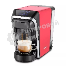 Кофеварка капсульная Kitfort КТ-7227 красный/черный, исп. кофе - капсулы/молотый, 0,8 л, 1400 Вт, 20 бар