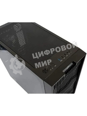 Компьютерный корпус Minitower mATX Eurocase 00-01003410 M07 3ARGb черный без БП закаленное стекло USB 3.0
