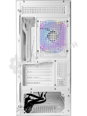 Компьютерный корпус Ginzzu CL485 mATX FAN 3*12LD4 передняя панель Стекло белый
