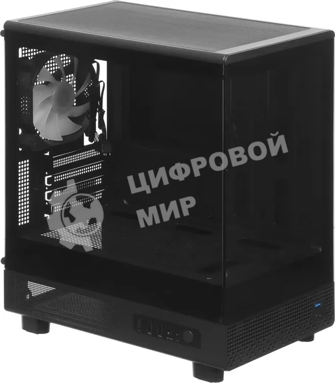 Корпус ACCORD ACC-ZM3B Black, Mini-Tower, чёрный, 1 x 120 мм