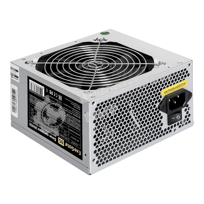 Блок питания ExeGate UN450 (EX244554RUS), 450Вт, 120Вт, серый