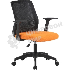 Кресло компьютерное Cactus CS-MC222-BKOR черный, сиденье оранжевый