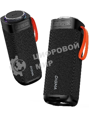 Портативная колонка Digma D-PS1522 черный 60W 2.0 BT 10м 3000mAh
