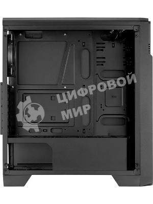 Компьютерный корпус Aerocool/Formula Ore Saturn FRGb-G-BK-v1 (2xUSB, 2xAudio, 0.5 мм,3x120 мм FAN, прозрачная стенка-закаленное стекло, ATX,